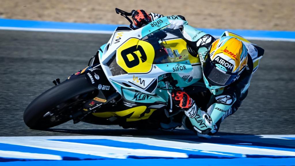 María Herrera durante una carrera esta temporada en el WCR.