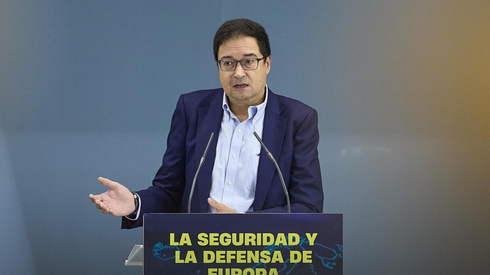 El ministro para la Transformación Digital, Óscar López, durante una jornada sobre ‘La seguridad y la Defensa en Europa' el pasado 25 de octubre.