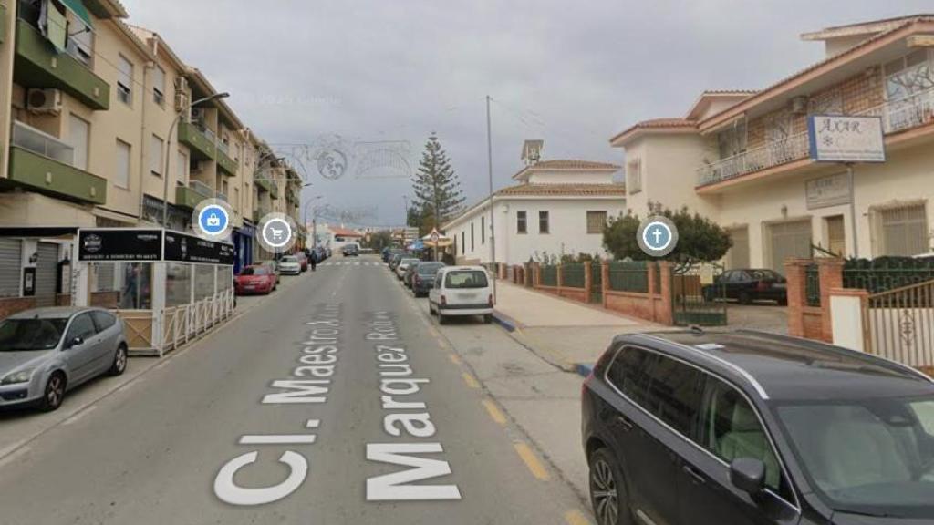 La calle de Almayate donde han ocurrido los hechos.