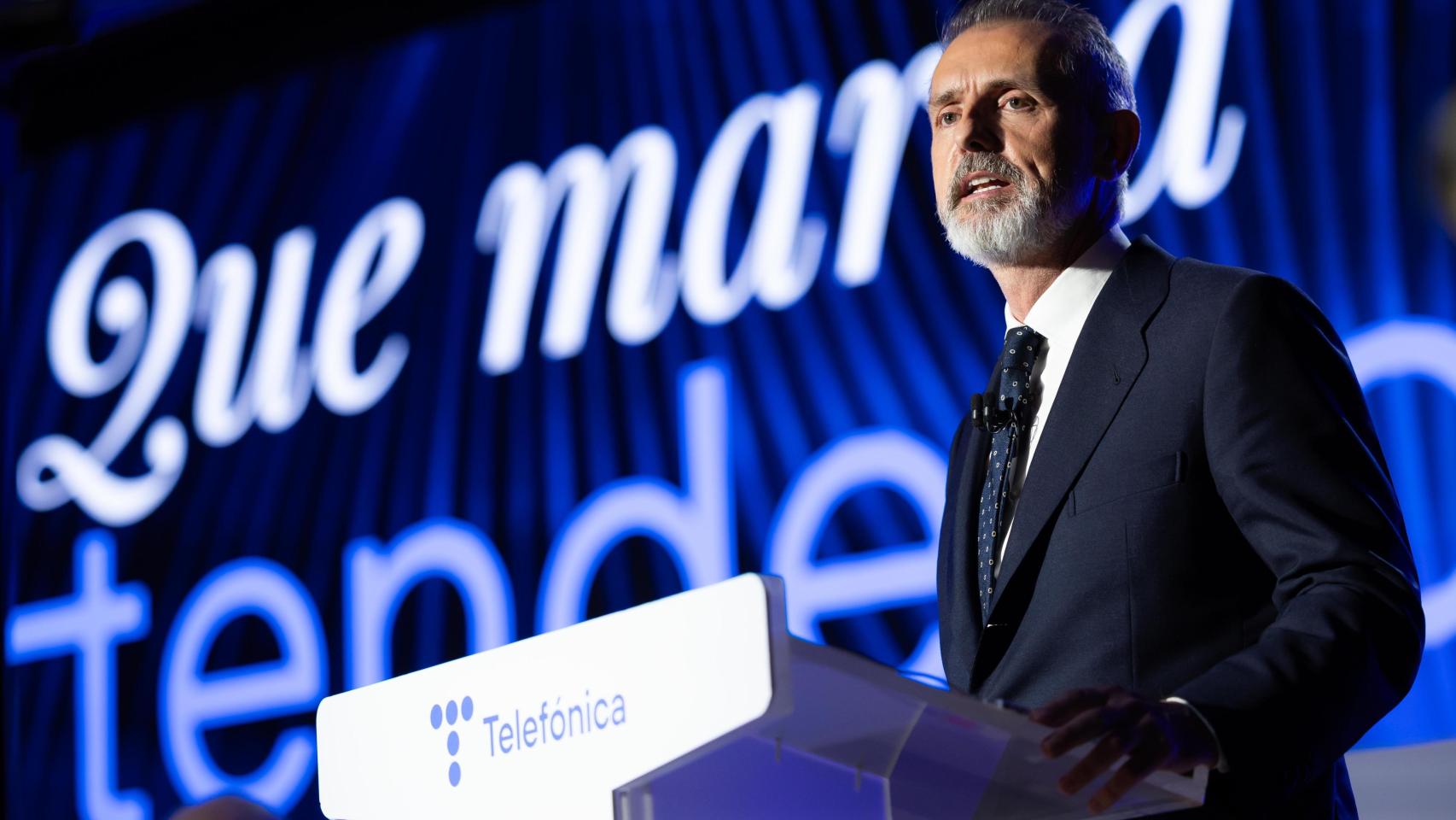 Marc Murtra, presidente ejecutivo de Telefónica, en la junta general de accionistas de 2025.