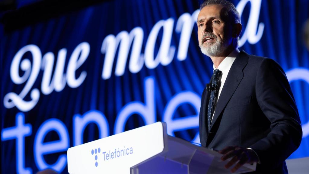 Marc Murtra, presidente ejecutivo de Telefónica, en la junta general de accionistas de 2025.