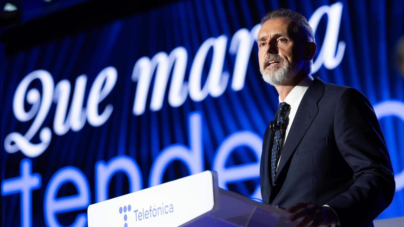 Marc Murtra, presidente ejecutivo de Telefónica, en la junta general de accionistas de 2025.