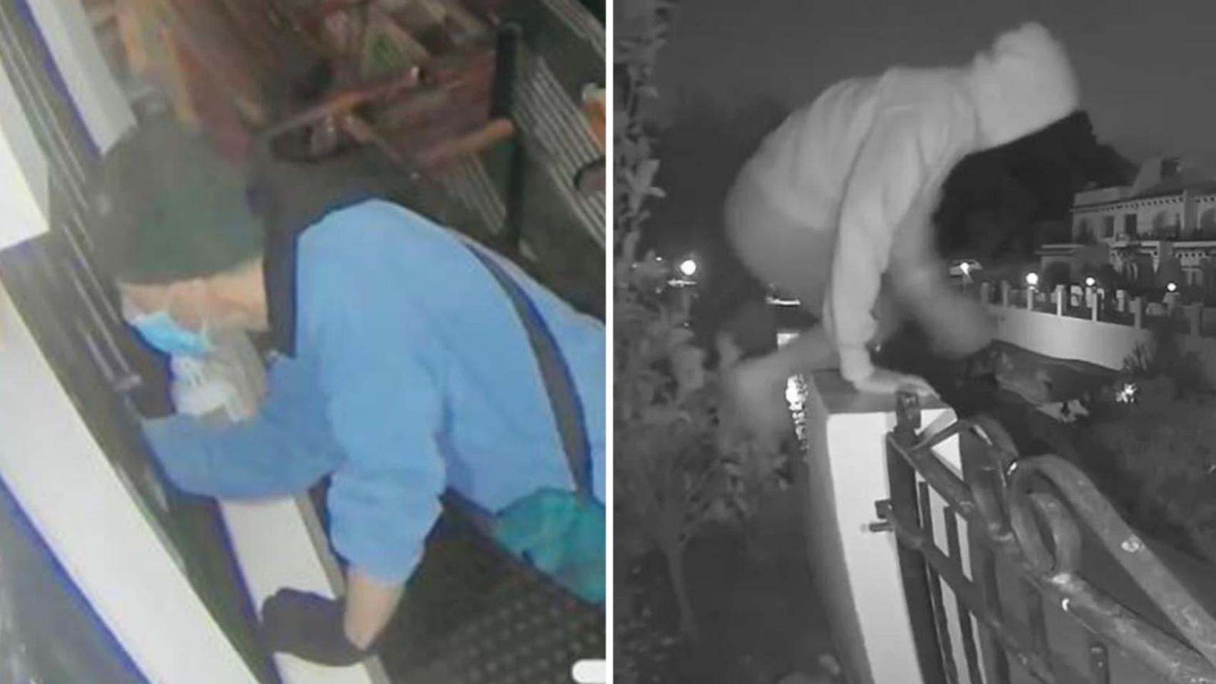Dos presuntos ladrones captados por cámaras de seguridad en viviendas de Orihuela Costa.