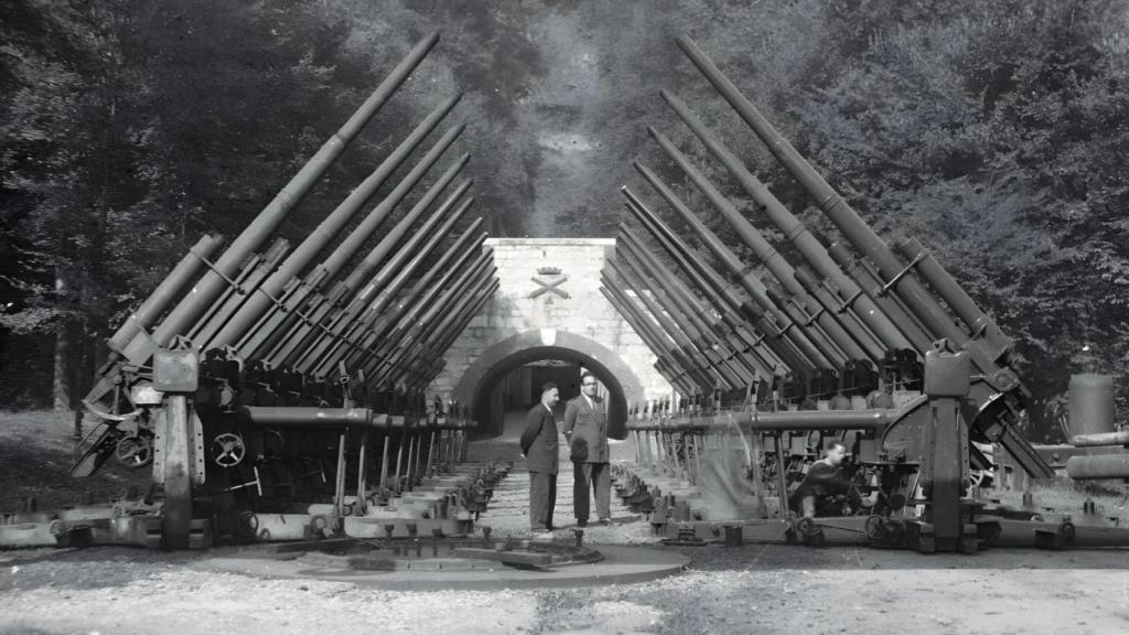 'El probadero', espacio dentro de los terrenos de la fábrica donde se testaba la munición más pesada