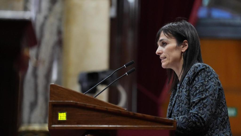 La diputada de Aliança Catalana, Silvia Orriols, durante la tercera jornada del Debate de Política General, en el Parlament de Catalunya.