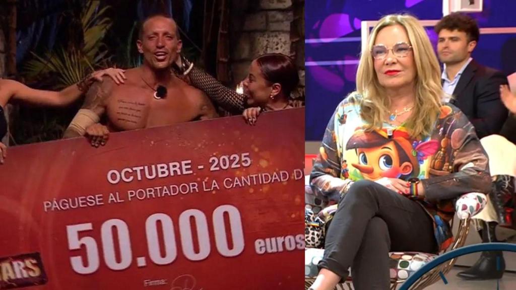 Belén Rodríguez, en 'El tiempo justo', y Rubén Torres en ‘Supervivientes’.