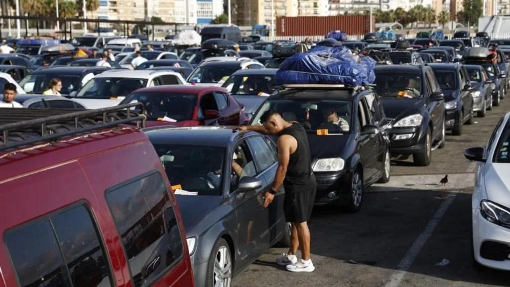 Atasco durante la Operación Paso del Estrecho de este 2025.