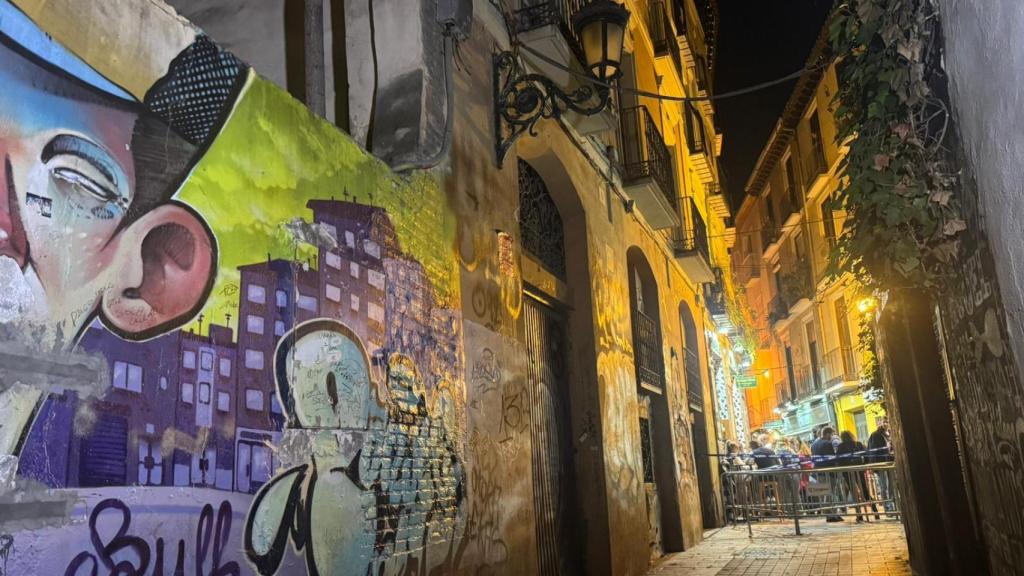 Edificio afectado en El Tubo de Zaragoza.