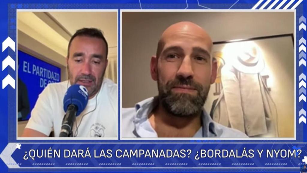 Juanma Castaño y Gonzalo Miró en 'El Partidazo' de COPE este jueves.