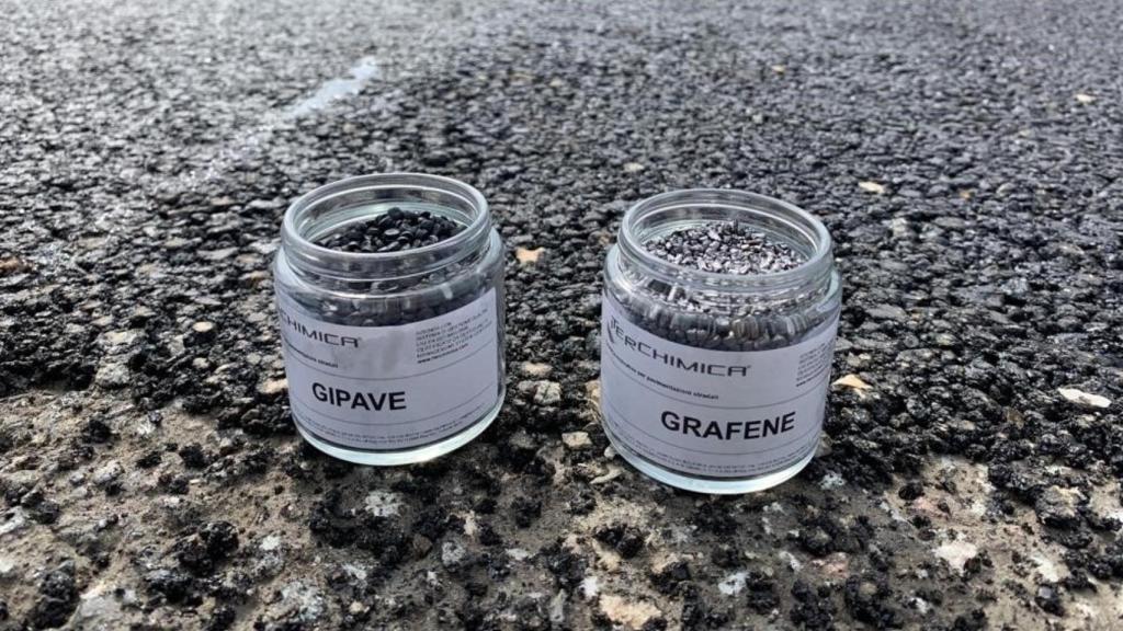 El asfalto Gipave hecho con grafeno.