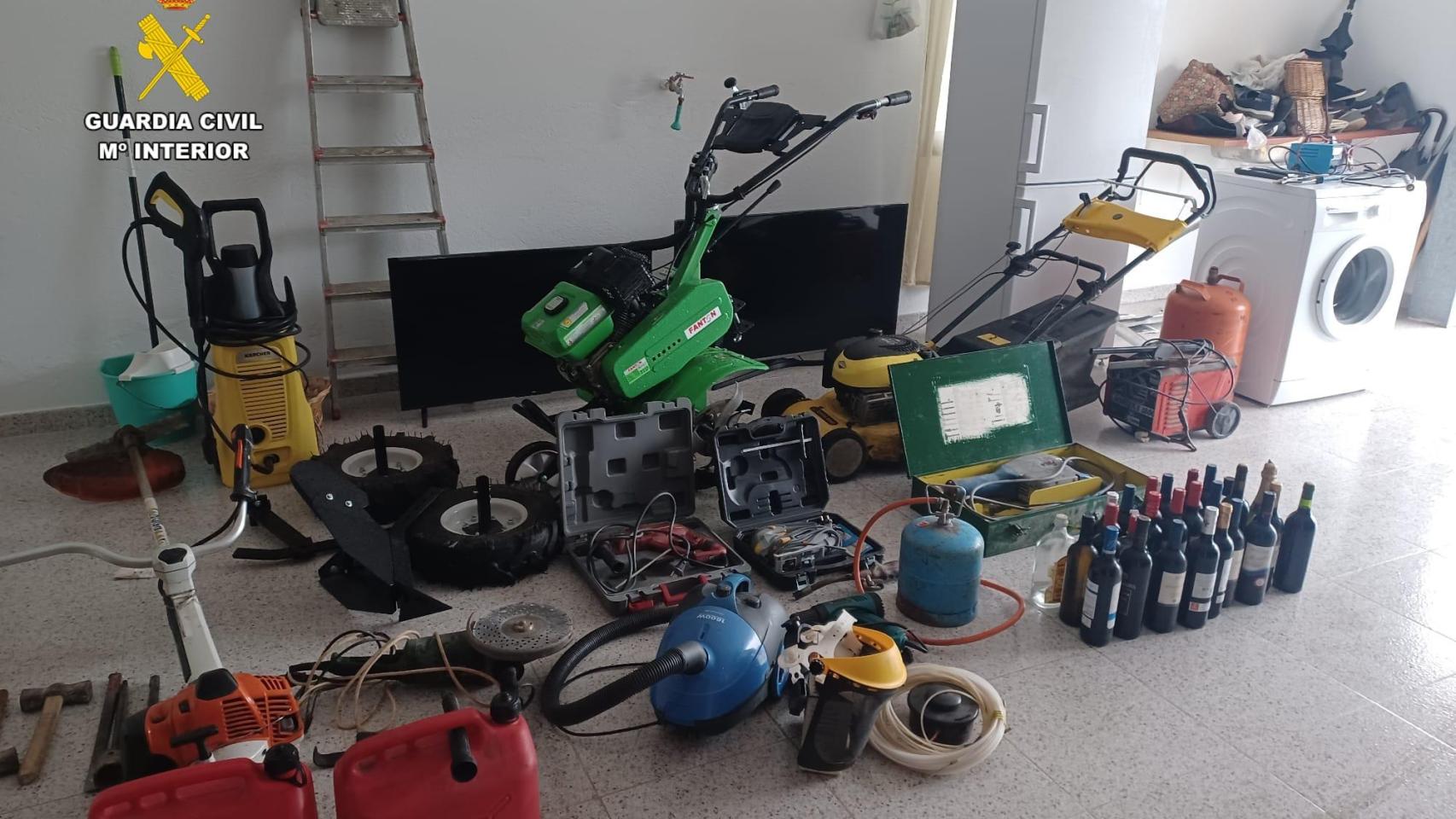 Imagen de los efectos recuperados.