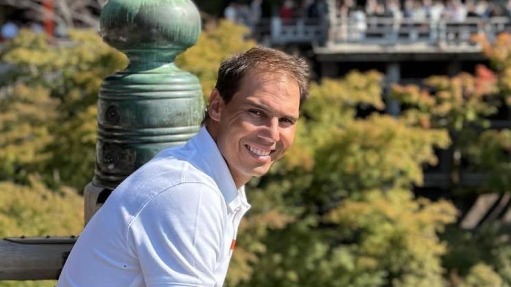 Rafa Nadal, en Japón, en una imagen de sus redes sociales.