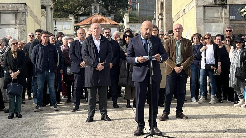 Instante del homenaje.