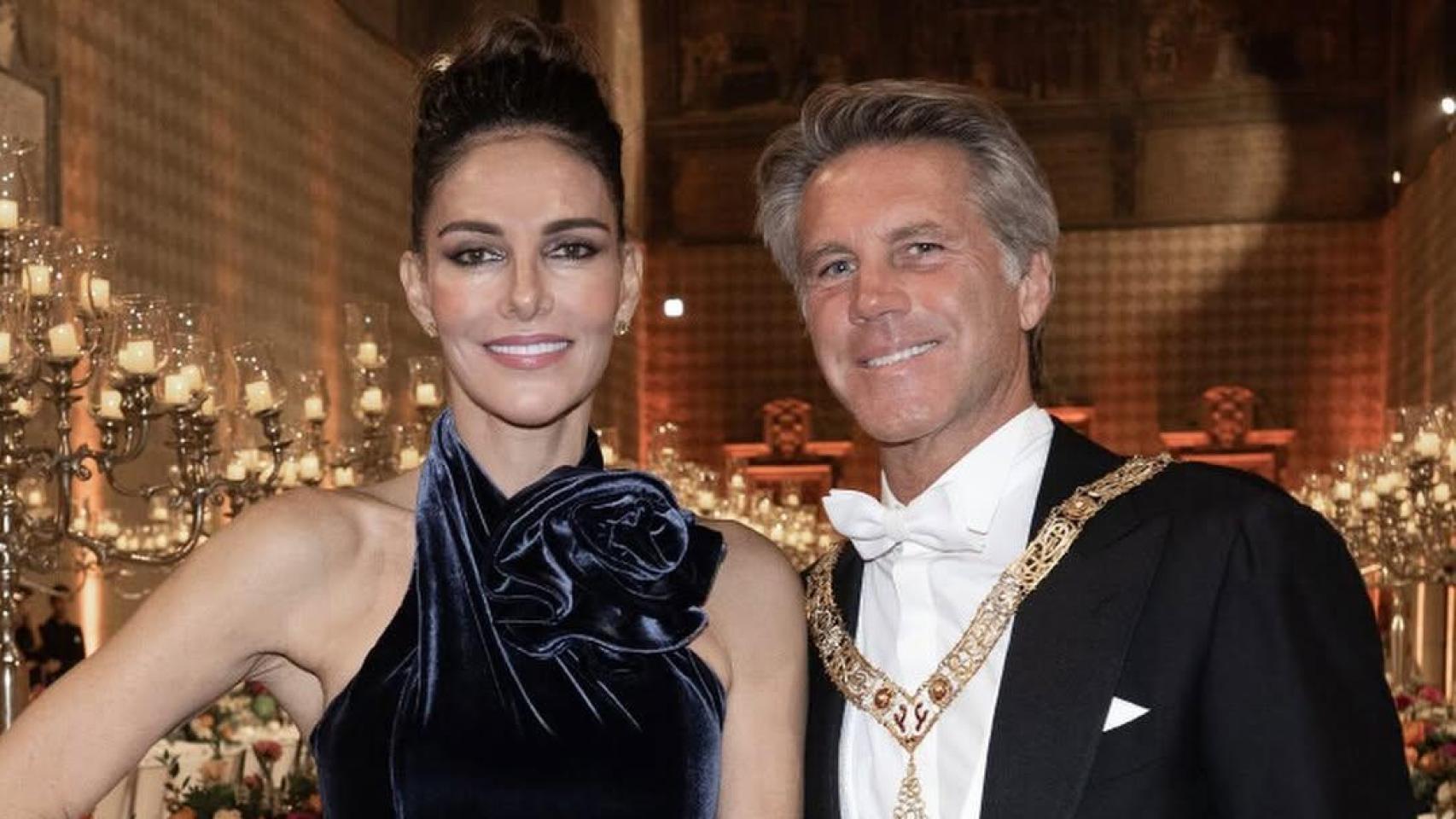 Adriana Abascal y Manuel Filiberto de Saboya, en una una imagen de las redes sociales.