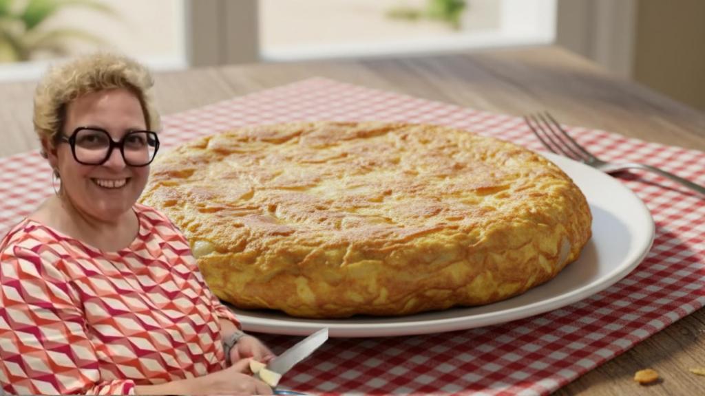 Lourdes Álvarez, en un montaje de El Español