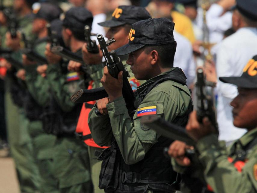 Miembros de la Guardia Nacional Boliviariana de Venezuela.