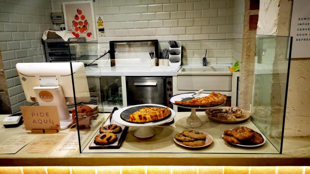 Productos que se sirven en la cafetería Onza.