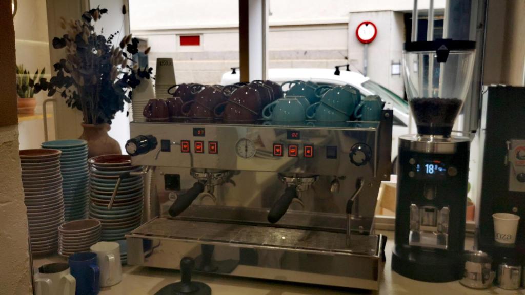 Cafetera para la elaboración del café de especialidad que sirve la cafetería Onza.