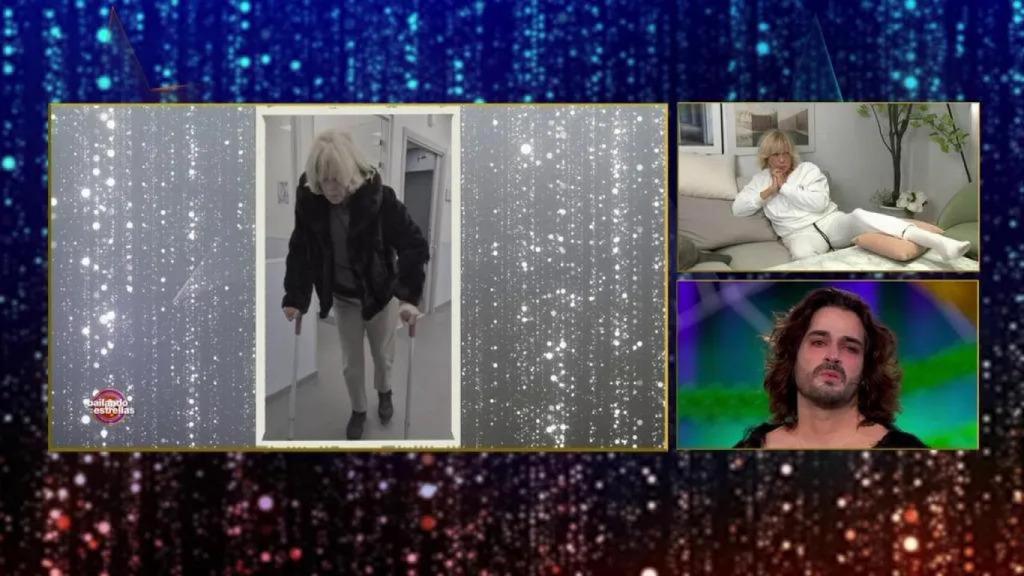 Bárbara Rey y Abel Gil en 'Bailando con las estrellas'.