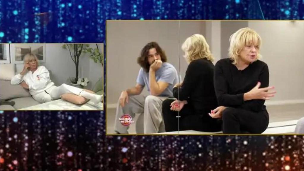 Bárbara Rey y Abel Gil en 'Bailando con las estrellas'.