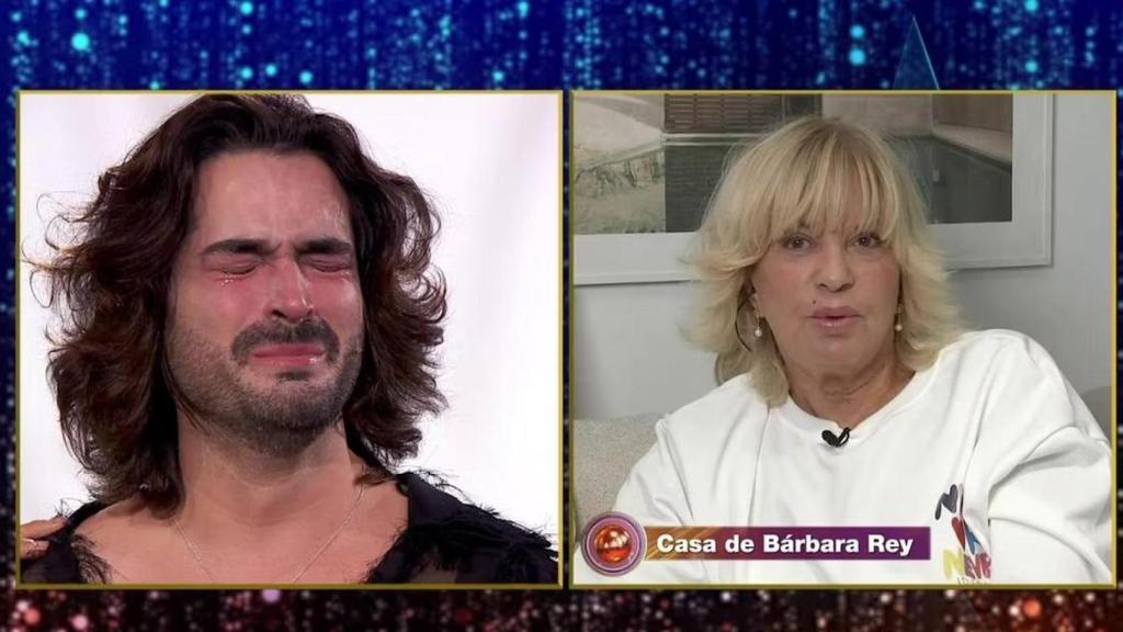 Abel Gil y Bárbara Rey en 'Bailando con las estrellas'.