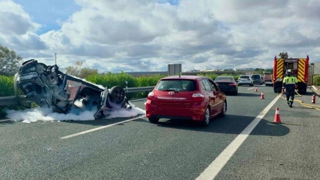 Grave accidente en la autovía A-92 en Humilladero, sentido Sevilla.