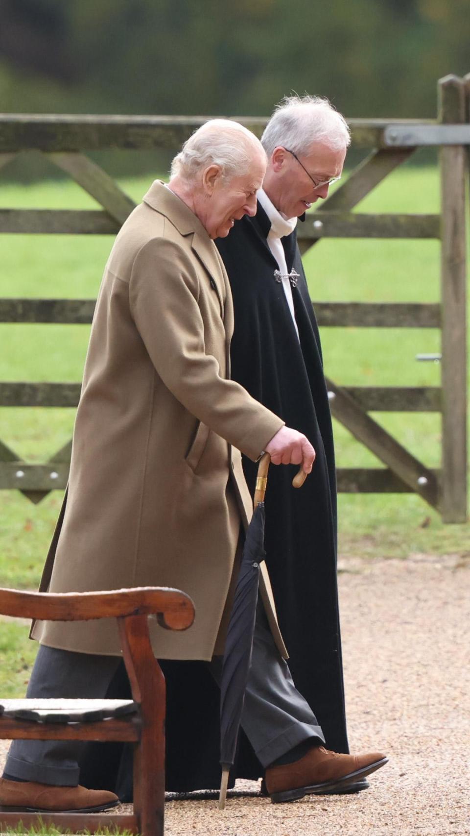 El rey Carlos III, en Sandringham, este domingo 2 de noviemmbre.