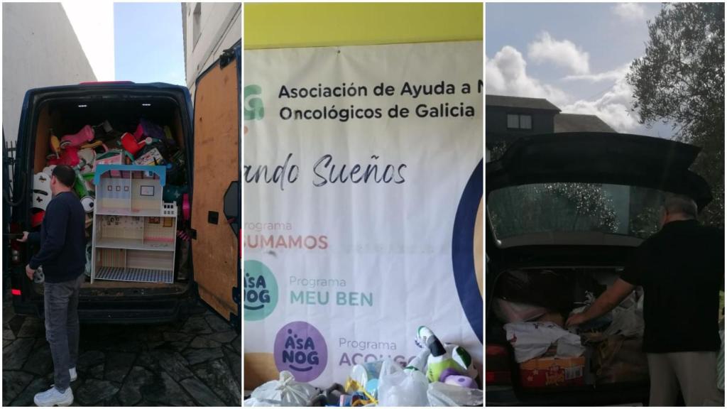 Imagen de varios de los juguetes recaudados.