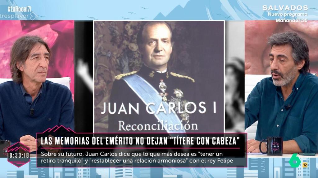 Benjamín Prado y Juan del Val en 'La Roca'.