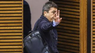 Carlos Mazón, a la salida de Les Corts, en una imagen de archivo. EP