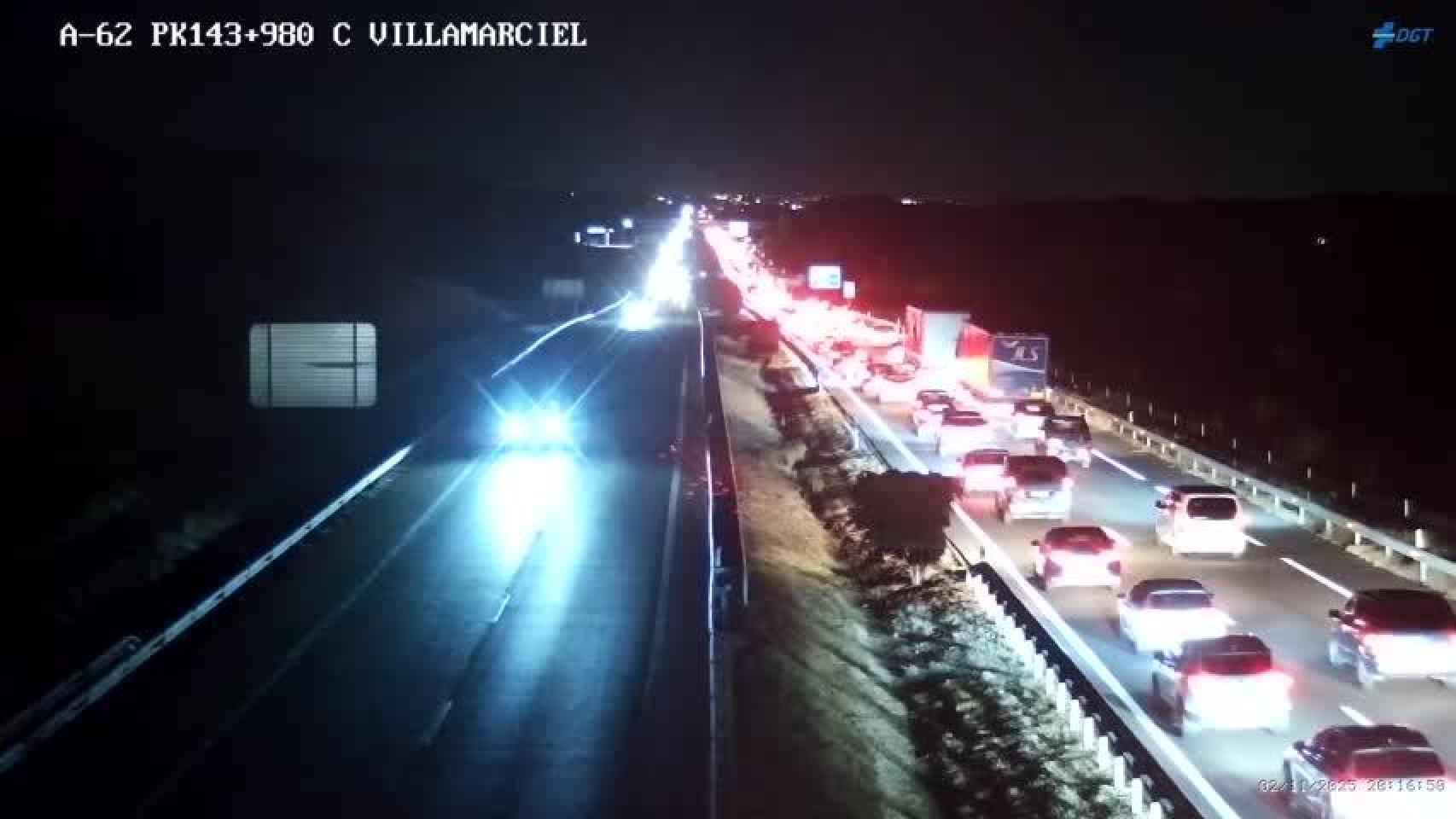 Retenciones kilométricas en la A-62