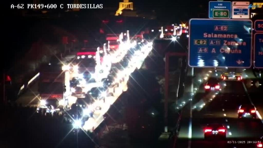 Retenciones kilométricas en la A-62