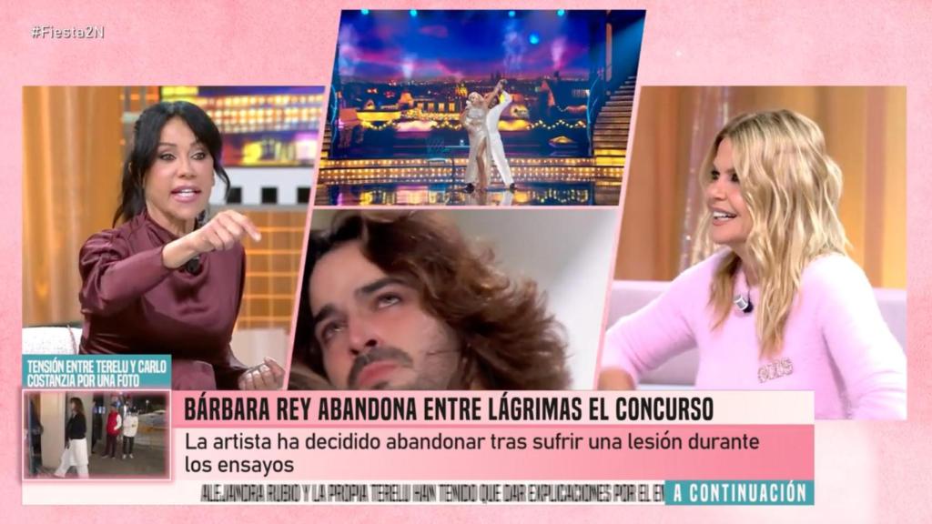 Maite Galdeano y Makoke en 'Fiesta'.