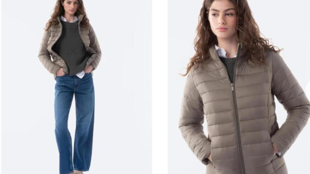 Chaqueta ligera acolchada lisa de Mujer.