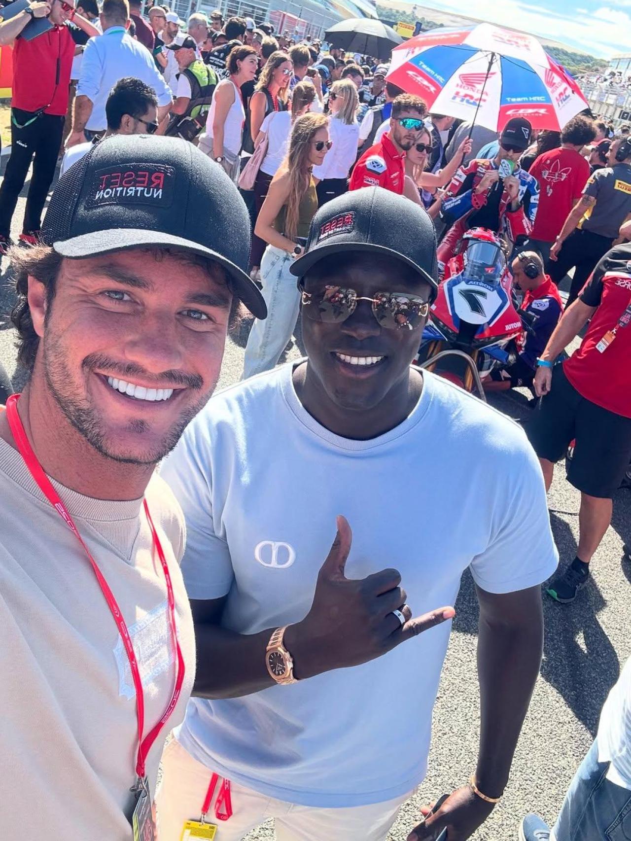 Lucas Muñoz-Alonso de Haro y su socio Lalama Sillah.