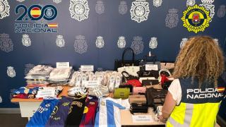 El material intervenido.