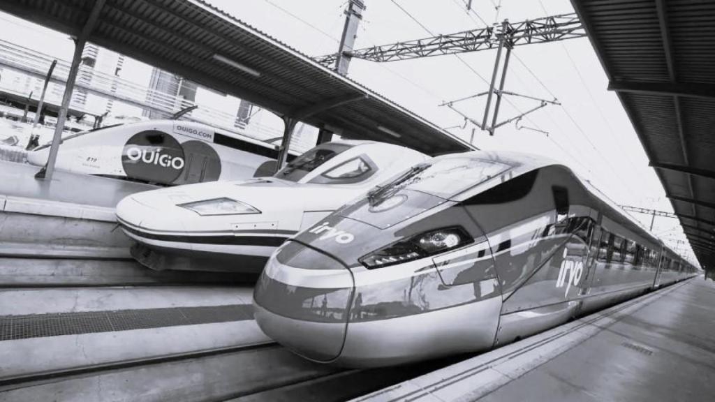 Trenes de Ouigo, Renfe e Iryo.
