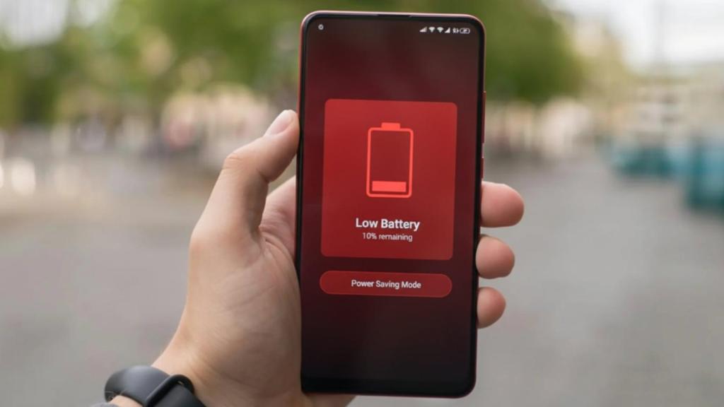 Móvil con poca batería
