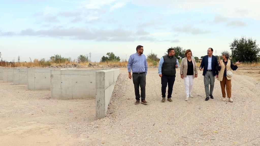 Cedillo, Guerrero y Díaz en el Punto LImpio de Burguillos.