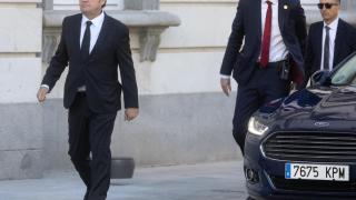 García Ortiz, a su llegada al Supremo, este lunes.