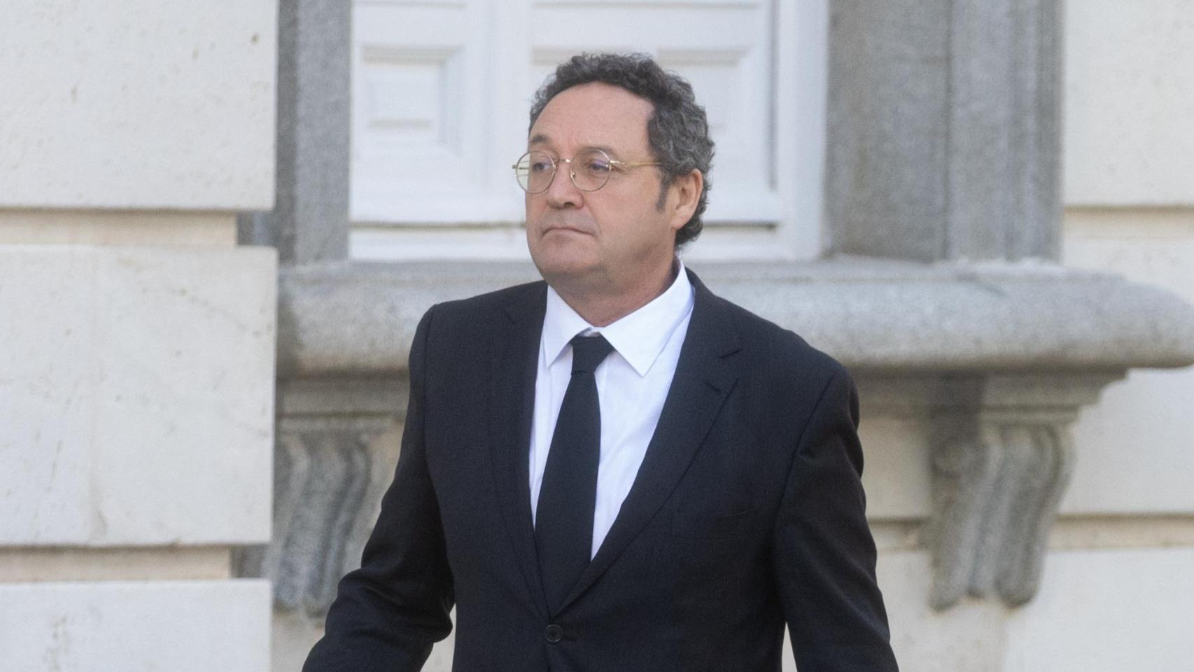 García Ortiz, a su llegada al Supremo, este lunes.