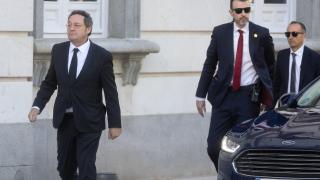 García Ortiz, a su llegada al Supremo, este lunes.