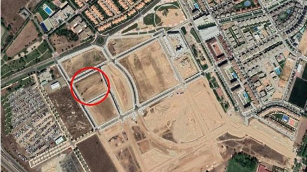 Parcela en la que se construirán las 75 viviendas protegidas en Valladolid