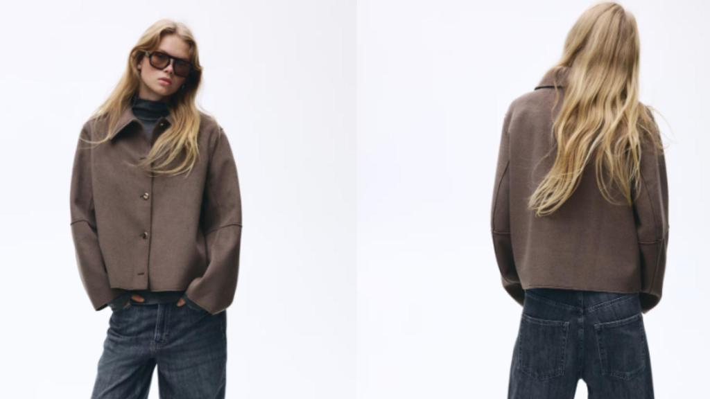 Chaqueta con cuello H&M