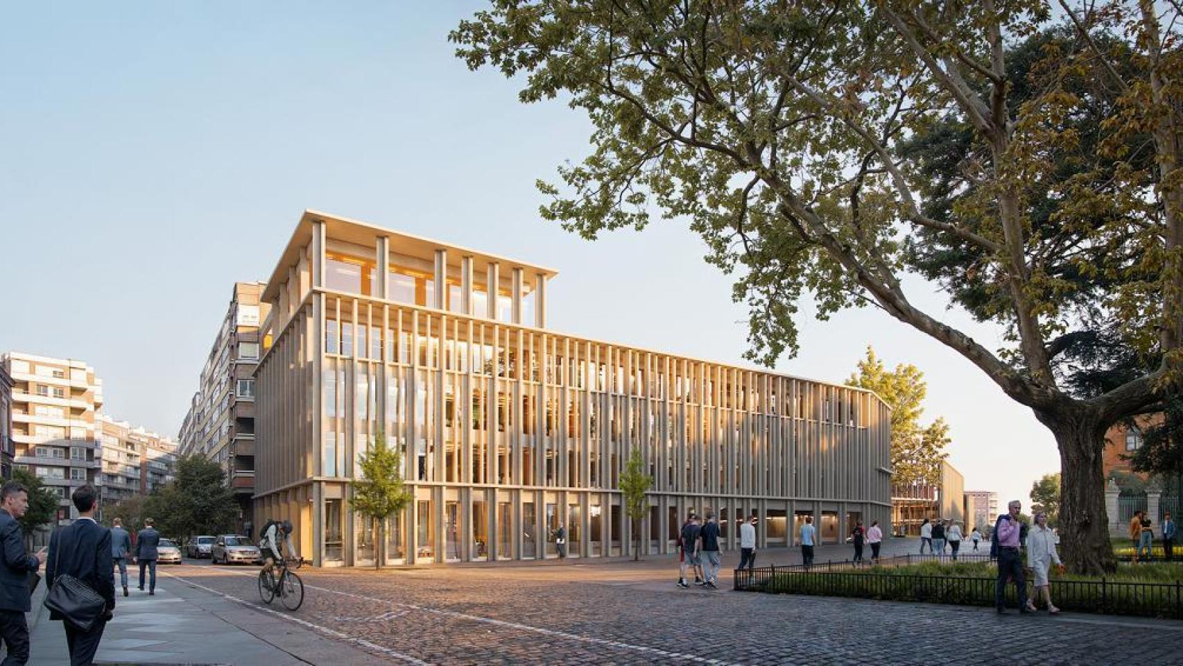 Recreación de la futura Ciudad de la Justicia de Valladolid.