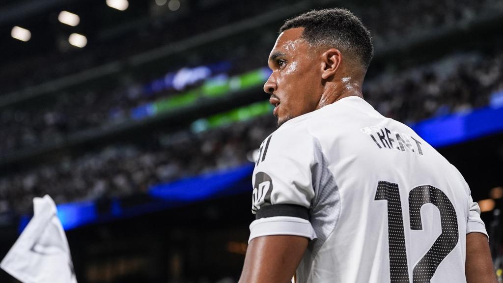 Trent Alexander-Arnold, en el Santiago Bernabéu