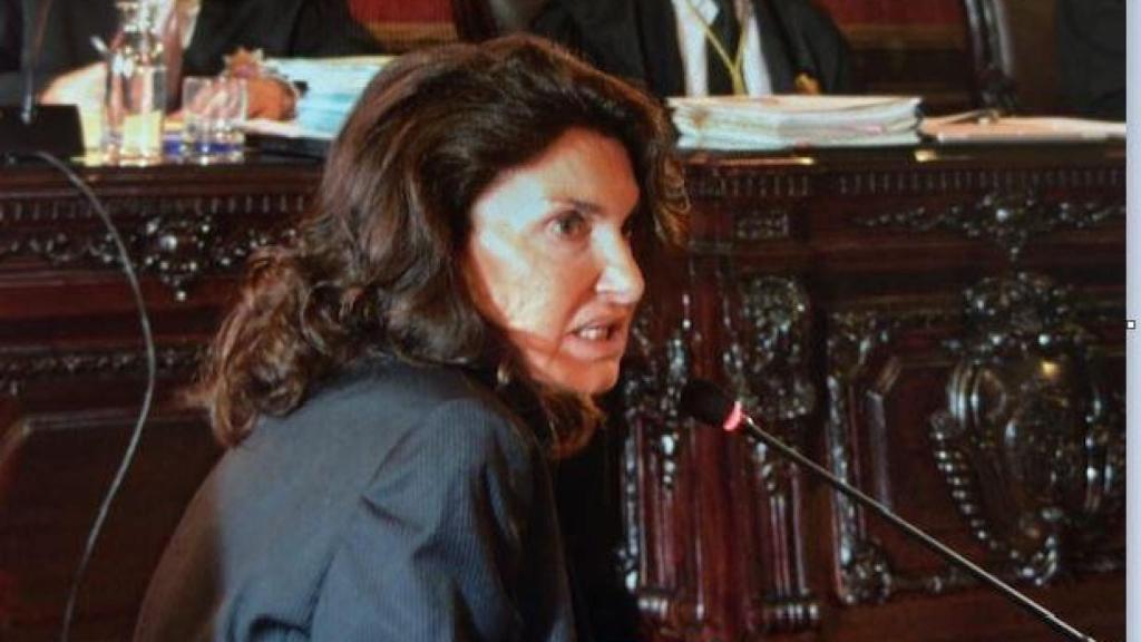 Pilar Rodríguez, fiscal jefa provincial de Madrid, durante su declaración este lunes./