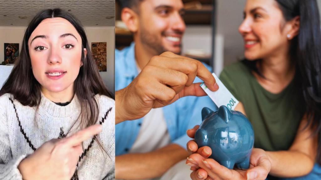Natalia Oliva y una pareja ahorrando para la compra de una vivienda.