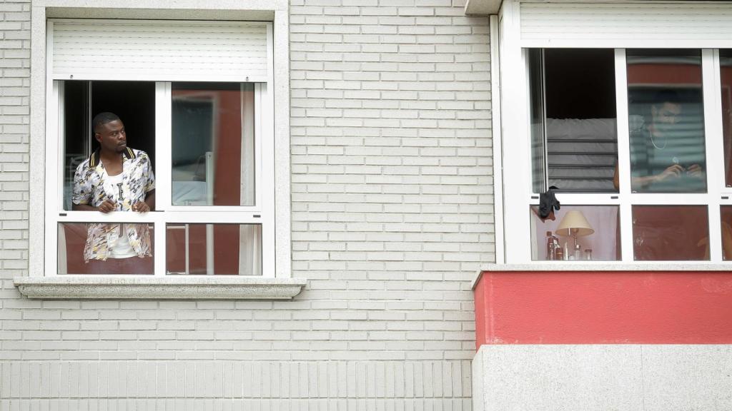 Imagen de un menor migrante en Monterroso.