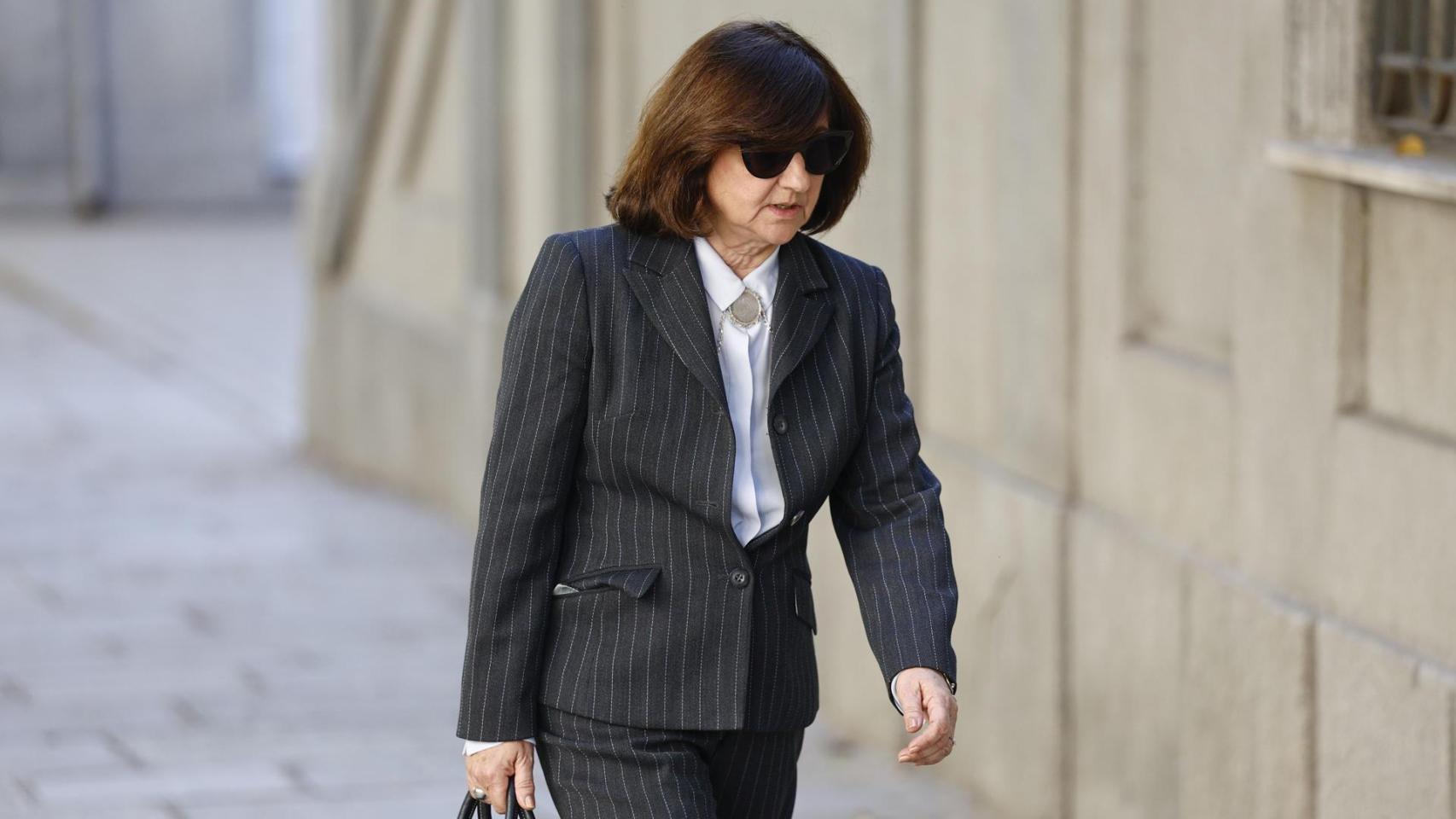 La Fiscal Superior de la Comunidad de Madrid, Almudena Lastra, en las inmediaciones del Tribunal Supremo.